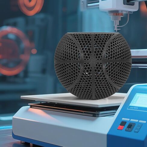 3D Printed Basketball-Airless Basketball,Ultra - Quiet & No Pump Needed,High Bounce,Official Size7,Indoor, Gym & Outdoor Use in Saudi Arabia