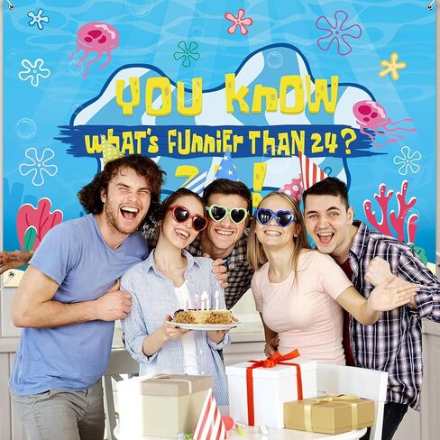 زخارف حفلة عيد ميلاد بلو أوشن بانر لافتة 5 × 3 قدم ما أكثر تسلية من 24 25 ديكورات عيد ميلاد لافتة الخلفية in Kuwait