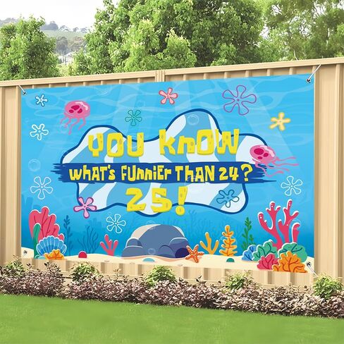 زخارف حفلة عيد ميلاد بلو أوشن بانر لافتة 5 × 3 قدم ما أكثر تسلية من 24 25 ديكورات عيد ميلاد لافتة الخلفية in Kuwait