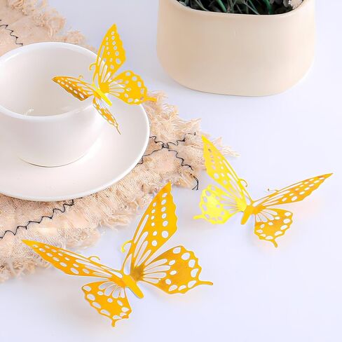 100 pcs النجوم المضيئة ملصقات الجدار البلاستيكي الجداريات الشارات الشارات في الظلام للفن المنزلي ديكور السقف جدار تزيين غرفة نوم غرفة نوم صفراء DJA15-13 in Saudi Arabia
