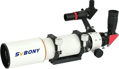 SVBONY SV503 Telescope, 80ED F7 Telescope for Adults High Powered, with SV182 Finderscope, SV135 Zoom Eyepiece, SV188P Dielectric Mirror Star Diagonal, Universal Dovetail Base, for Astro Observation in Saudi Arabia