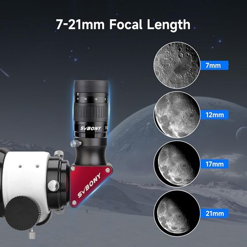 SVBONY SV503 Telescope, 80ED F7 Telescope for Adults High Powered, with SV182 Finderscope, SV135 Zoom Eyepiece, SV188P Dielectric Mirror Star Diagonal, Universal Dovetail Base, for Astro Observation in Saudi Arabia