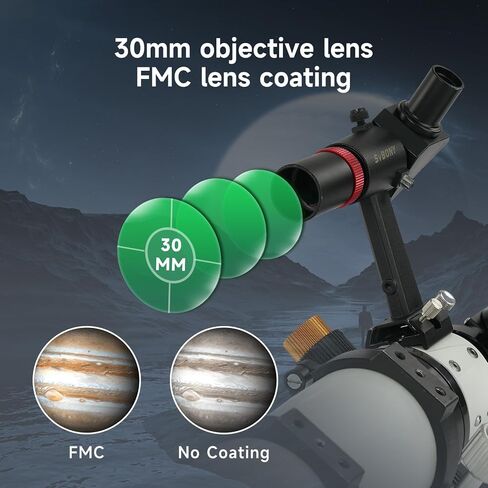 SVBONY SV503 Telescope, 80ED F7 Telescope for Adults High Powered, with SV182 Finderscope, SV135 Zoom Eyepiece, SV188P Dielectric Mirror Star Diagonal, Universal Dovetail Base, for Astro Observation in Saudi Arabia