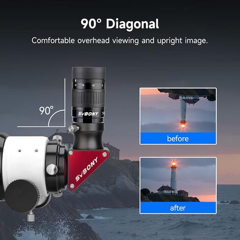 SVBONY SV503 Telescope, 80ED F7 Telescope for Adults High Powered, with SV182 Finderscope, SV135 Zoom Eyepiece, SV188P Dielectric Mirror Star Diagonal, Universal Dovetail Base, for Astro Observation in Saudi Arabia