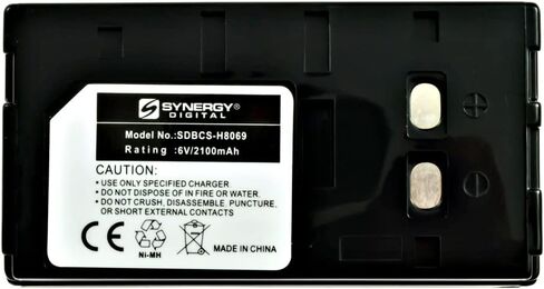 بطارية كاميرا الفيديو الرقمية التآزر ، متوافقة مع كاميرا الفيديو Kyocera KD-H170 ، (Ni-MH ، 6V ، 2100mAh) سعة عالية للغاية ، بديل لبطارية Sony NP-55 in Saudi Arabia