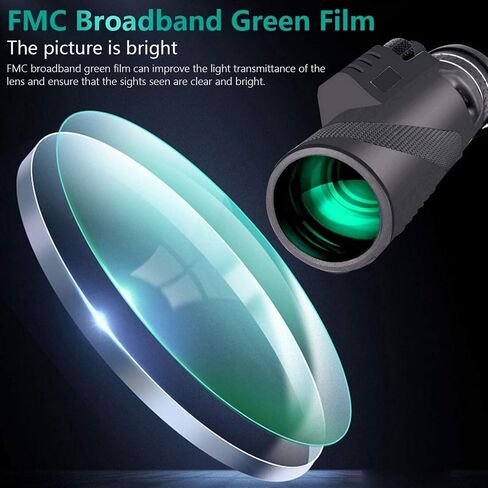 Type 1: 40x60 Monocular Telescope for Adults - Green Film, Long Range Zoom, Optical Tourism Scope for Bird Watching & Outdoor Sightseeing in Saudi Arabia