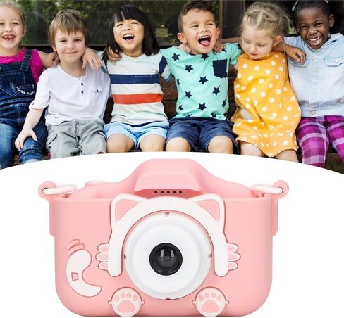 RitoeasySports Colorful Kids Camera ، 2000W Pixel Auto Focus Mini Camera Digital Digital مع عوامل HD Display Scase و Lanyard لسهولة الحمل (الأزرق in Kuwait