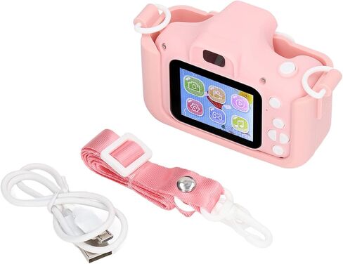 RitoeasySports Colorful Kids Camera ، 2000W Pixel Auto Focus Mini Camera Digital Digital مع عوامل HD Display Scase و Lanyard لسهولة الحمل (الأزرق in Kuwait