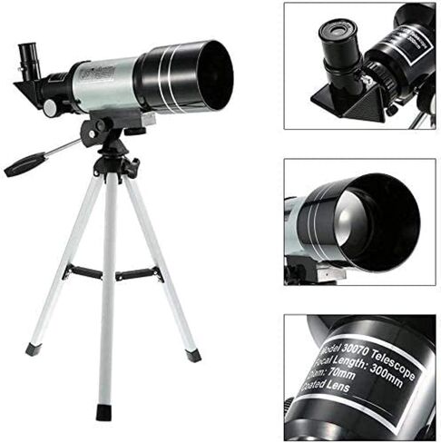 Astronomic Telescope 150X Refraction Monocular Travel Observation Range Telescope with Portable Tripod Adjustable Lever for Adults and Children in Saudi Arabia