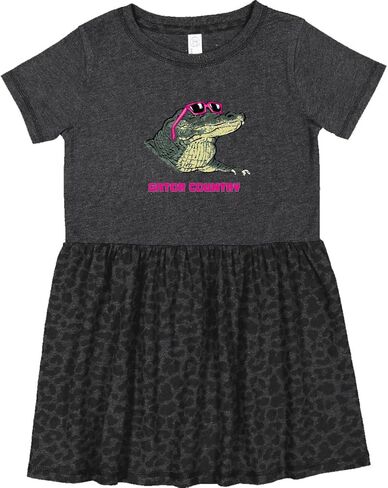 inktastic Gator Country Sunny Gator in Pink Sunglasses Toddler Dress in Saudi Arabia