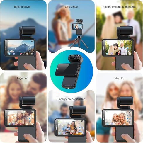 ORDRO M3 Handheld Digital Camera, 5K Video Camcorder 48MP 4K/60fps, 3.5'' Flippable Screen 3250mAh Battery WiFi IR Night Vision Camera for YouTube Vlogs w/64G Card, Stand in Saudi Arabia