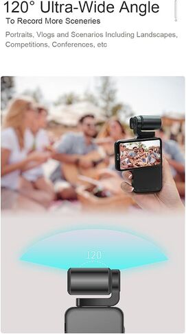 ORDRO M3 Handheld Digital Camera, 5K Video Camcorder 48MP 4K/60fps, 3.5'' Flippable Screen 3250mAh Battery WiFi IR Night Vision Camera for YouTube Vlogs w/64G Card, Stand in Saudi Arabia