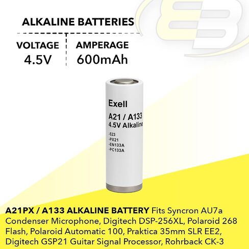 Exell Battery A21PX Battery Fits Praktica EE2 EE3 LLC PLC2 PLC3 VLC in Saudi Arabia