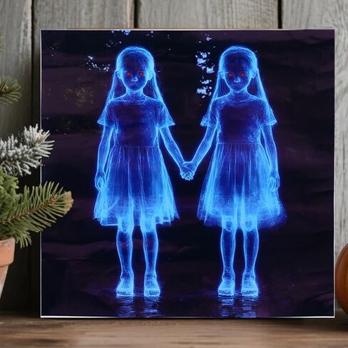 Halloween Holding Hands Girl Sticker Scary Ghost Girl Kitchen Cabinet Sticker Windows Doors Wall Decor Stickers Home Decor in Saudi Arabia
