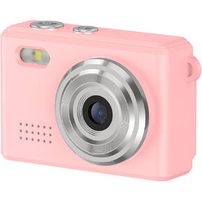 Zopsc Keychain Digital Camera 1080P 12MP with 0.96in Display, 6 Filters, LED Light, Portable Travel Study Recorder with Lanyard and Keychain for Kids Teens (Pink) in Saudi Arabia