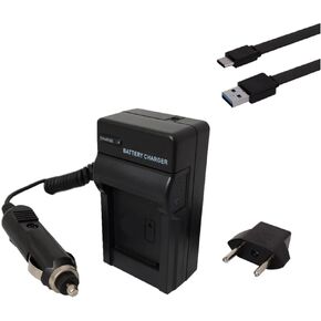 Synergy Digital Accessory Kit, Compatible with Panasonic HC-X20 4K Camcorder Includes: EM-USB-TYPEC-3B USB Cable, SDM-118 Charger in Saudi Arabia