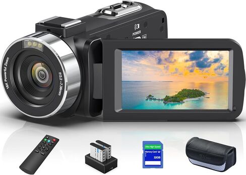 8K 64MP Camcorder Video Camera 18x ZOOM Digital youtube vlogging camera webcam ir night vision wifi 3.0 " in Kuwait