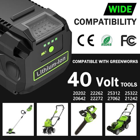 40V 4.0AH بديلة بديل لـ Greenworks 40V 29472 29462 2901319 24282 24252 21332 25322 20672 2101602 20312 24322 21362 26272 أدوات الطاقة اللاسلكية in Saudi Arabia