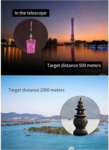 High Power Telescope 12x50 Monocular Telescope Portable Monocular Compact with Night Vision BAK4 Prism FMC Lens Monocular with and Tripod in Saudi Arabia