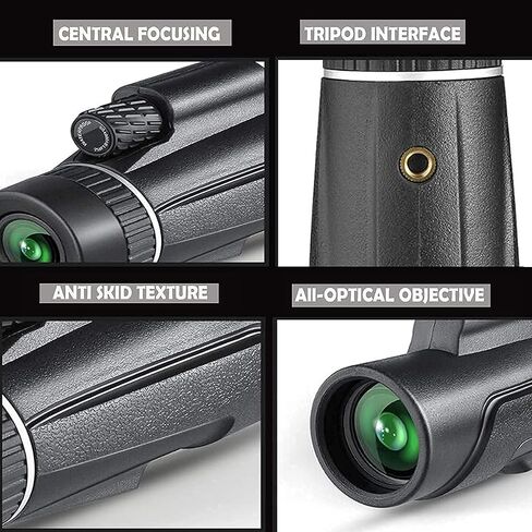 Telescope-12x42 عالية الطاقة HD أحادي للبالغين مع FMC BAK4 PRISM حامل الهواتف الذكية وترايبود مضغوط ماء أحادي لمشاهدة الطيور المشي لمسافات طويلة in Saudi Arabia