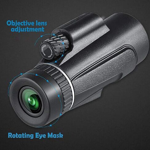 Telescope-12x42 عالية الطاقة HD أحادي للبالغين مع FMC BAK4 PRISM حامل الهواتف الذكية وترايبود مضغوط ماء أحادي لمشاهدة الطيور المشي لمسافات طويلة in Saudi Arabia