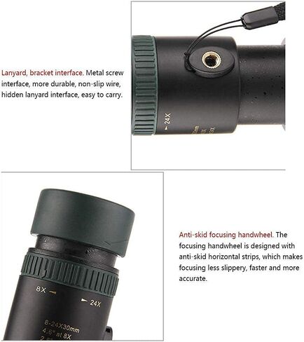 Monocular Telescopes 8-24X30 Mini Black Telescope Suitable for Adult and Children Travel Bird Watching Outdoor Watching Ball Game Concerts in Saudi Arabia