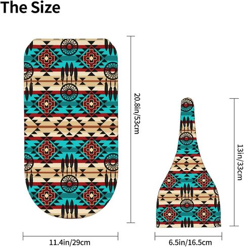 أطفال الأطفال الغربيين Aztec Navajo Newborn Baby Swaddle بطانية أمريكا الأصلية لفائف النوم ناعمًا مع قبعة قبعة قبعة للبنين الرضيعون in Kuwait