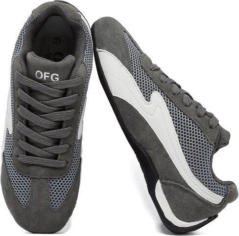 OFG Women's Fashion Retro Sneakers Slip-Resistant Walking Shoes Lace Up Low Top Causal Tennis Skate Shoes in Kuwait