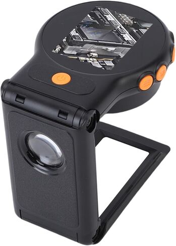 DIYDEG DIGITIOND MICROSCOPE ، 500X مكبر تكبير محمولة مع الضوء ، 2 بوصة مجوهرات تلقائية للسيارات للأطفال والبالغين ، جامع ، التفتيش ، لحام in Kuwait