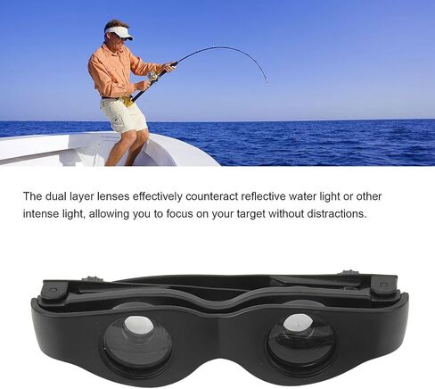 VBESTLIFE Telescope Glasses, Minimalist Design, PVC Frame, Dual Layer Lens, Manual Focus Wheel, Multiple Optical Lenses, Bird Watching Fishing Sport Concerts Theater in Saudi Arabia