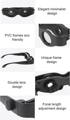 VBESTLIFE Telescope Glasses, Minimalist Design, PVC Frame, Dual Layer Lens, Manual Focus Wheel, Multiple Optical Lenses, Bird Watching Fishing Sport Concerts Theater in Saudi Arabia