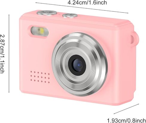 ZOPSC Keychain Digital Camera 1080p 12mp مع عرض 0.96in ، 6 مرشحات ، ضوء LED ، مسجل دراسة سفر محمول مع الحبل وسلسلة المفاتيح للأطفال المراهقين (الوردي) in Saudi Arabia