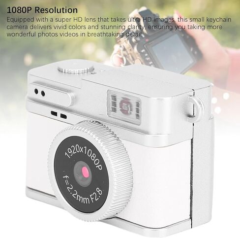 Zopsc Keychain Camera 1080P HD with Necklace and Flash, Portable Travel Recorder, Anti Loss Mini Camera for Kids Travel Recording. 180mAh (Green) in Saudi Arabia