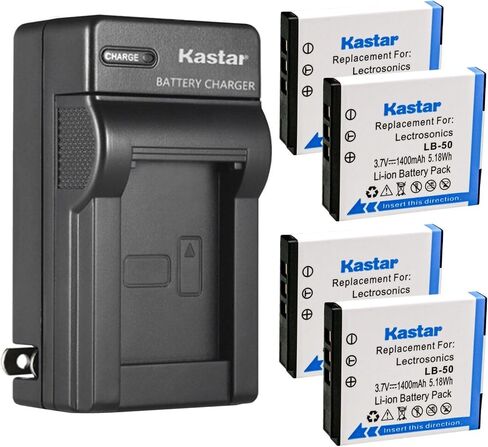 Kastar LB-50 AC Wall Battery Charger استبدال بطارية Lectrosonics LB-50 ، جهاز إرسال Lectrosonics SSM ومستقبل IFBR1B ، مستقبل IFBR1B Bodypack ، Lectrosonics 40117 in Saudi Arabia