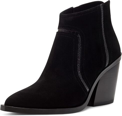 Vince Camuto Womens Granda Suede Croco Print Trim Ankle Boots in Saudi Arabia