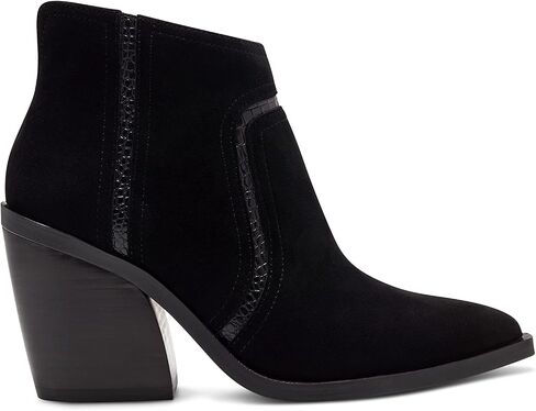Vince Camuto Womens Granda Suede Croco Print Trim Ankle Boots in Saudi Arabia