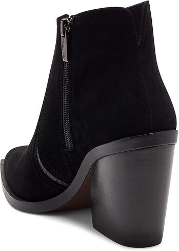 Vince Camuto Womens Granda Suede Croco Print Trim Ankle Boots in Saudi Arabia