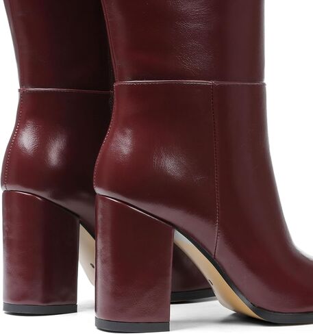 Oiamenne Womens Knee High Boots Round Toe Chunky High Heel Tall Boots with Side Zipper Fashion Wide Calf Boots for Women in Saudi Arabia