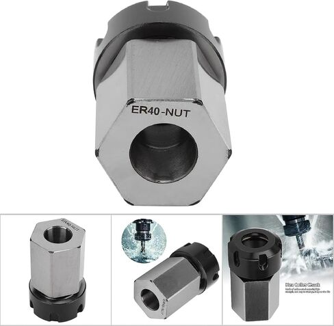 Hex Collet Chuck Silver Carbon Steel CNC Lathe Tool Holder ER32UM, High Strength, Durable, Quick Clamping for Long Parts Machining, Replaces Traditional (BognajinRgfD0cL-13) in Kuwait
