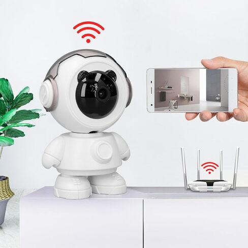 ASIXXSIX Robot Security Camera ، 1080p التتبع التلقائي عموم 355 ° TILT 45 ° IDER Home Security Camera Camera Camera مع الكشف عن الحركة ، والرؤية الليلية وطريقة 2 in Saudi Arabia