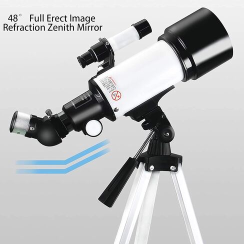 عالية الطاقة HD Telescope HD Refractor Telescope مع ترايبود قابل للتعديل وحامل الهاتف 70 ملم عدسة Barlow العدسة المطلية بالكامل للمبتدئين والأطفال in Saudi Arabia