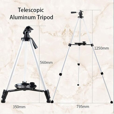 عالية الطاقة HD Telescope HD Refractor Telescope مع ترايبود قابل للتعديل وحامل الهاتف 70 ملم عدسة Barlow العدسة المطلية بالكامل للمبتدئين والأطفال in Saudi Arabia