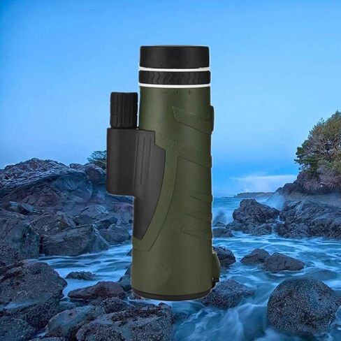 10X42 High Power Monocular Telescope Compact with Portable BAK4 Prism FMC Lens Monocular with Smartphone Adapter and Tripod for Bird in Saudi Arabia