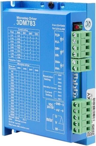 1PCS Hybrid Digital Open Loop Stepper Motor and Driver Kit 3P 3DM783-XY 60VDC 8.3A 1.6nm لقطع ليزر ثاني أكسيد الكربون (محرك 1.6NM) in Saudi Arabia