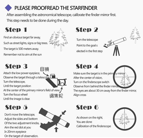 Telescope for Kids & Beginners 80mm aperture 400mm stronomical refractor telescope telescope portable telescope with tripod + finder scop in Saudi Arabia