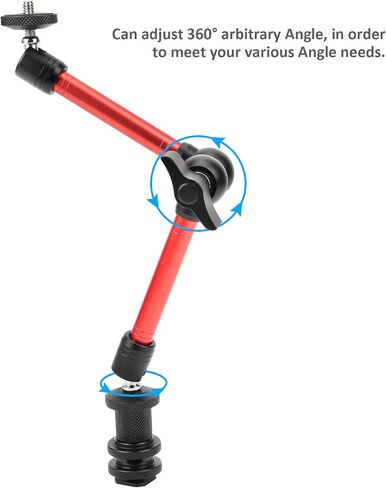 Tbest Tbest Film and Telen Photoghy in Universal Arm Base Holder Stand 4in أو CRA LCD Monitor Monitor في المعدات الحمراء الأخرى (حمراء 11 بوصة) in Kuwait