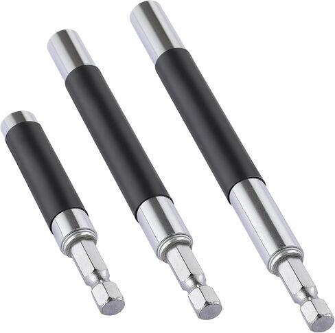 3PCS Bit Holder, HIA Magnetic Drill Bit Holder Extension, small (3.07"–4.6"), medium (4.7"–7.8") and large (5.5"–9.4") in Saudi Arabia