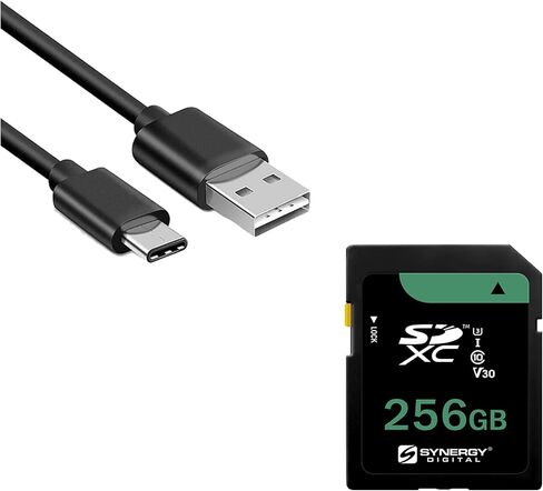 Synergy Digital Accessory Kit, Compatible with Sony a9 II Mirrorless Digital Camera Includes: EM-USB-TYPEC-3B USB Cable, KSD256GB Memory Card in Saudi Arabia