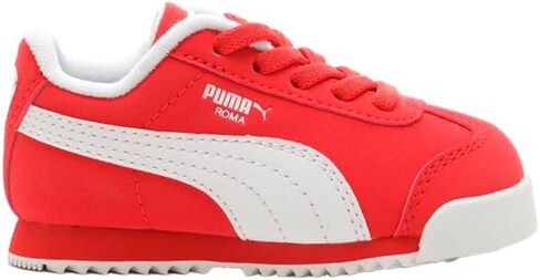 Puma Infant Boys Roma 24 عكس الدانتيل أحذية أحذية غير رسمية - أحمر - أحمر in Kuwait