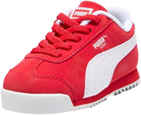 Puma Infant Boys Roma 24 عكس الدانتيل أحذية أحذية غير رسمية - أحمر - أحمر in Kuwait
